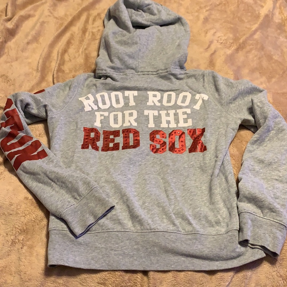 Boston Red Sox Bling Pink Hoodie